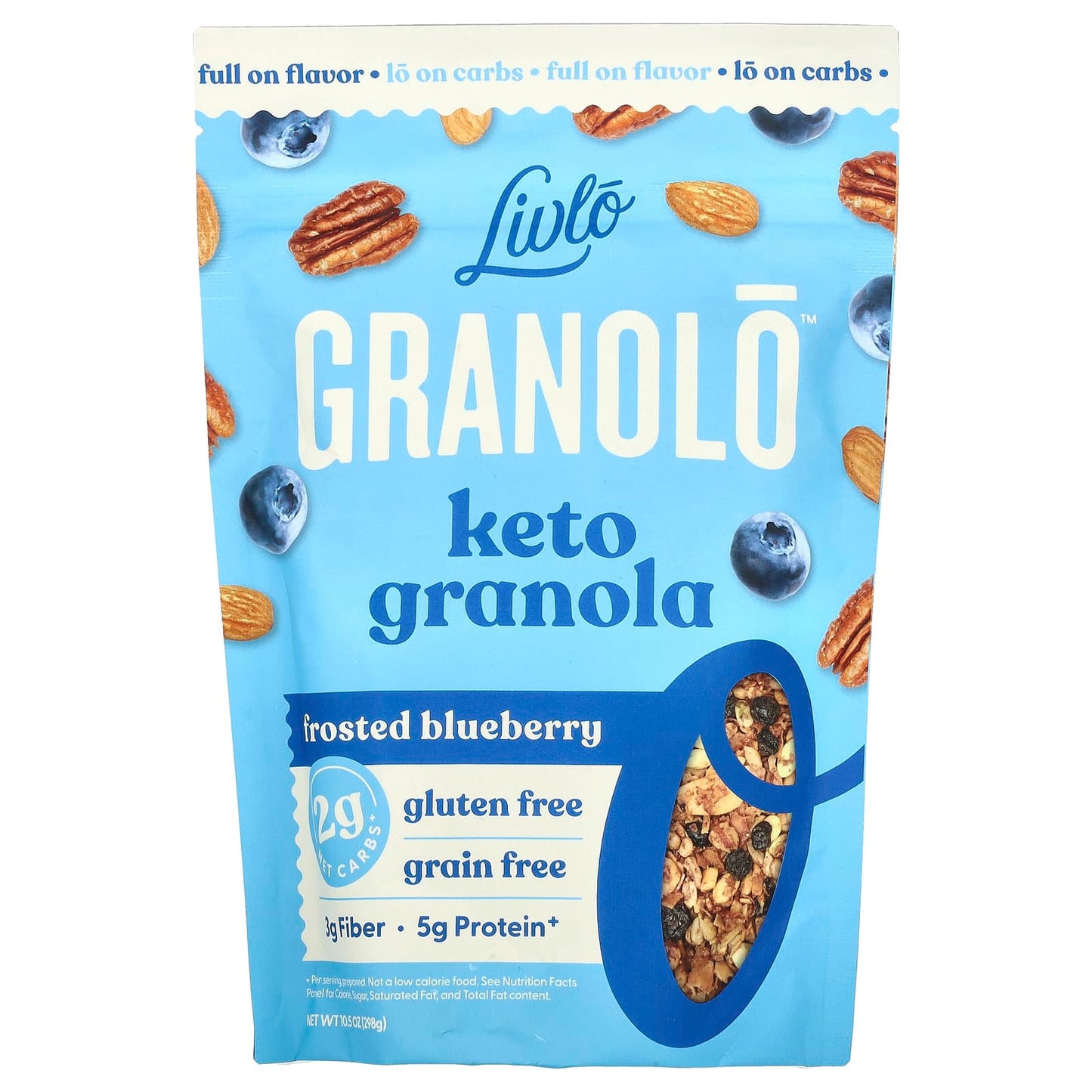 Livlo-Granolo-Keto Granola-Frosted Blueberry-10.5 oz (298 g)