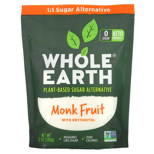 Whole Earth-Monk Fruit with Erythritol-12 oz (340 g)