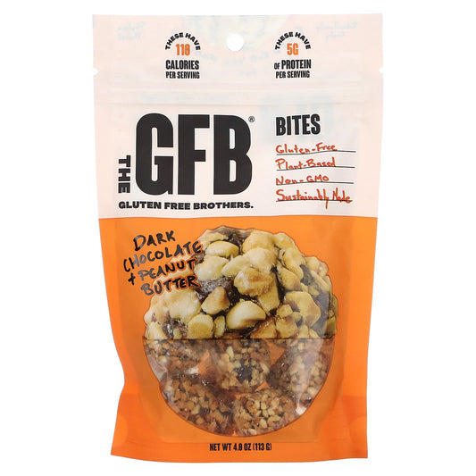 The GFB-Gluten Free Bites-Dark Chocolate + Peanut Butter-4 oz (113 g)