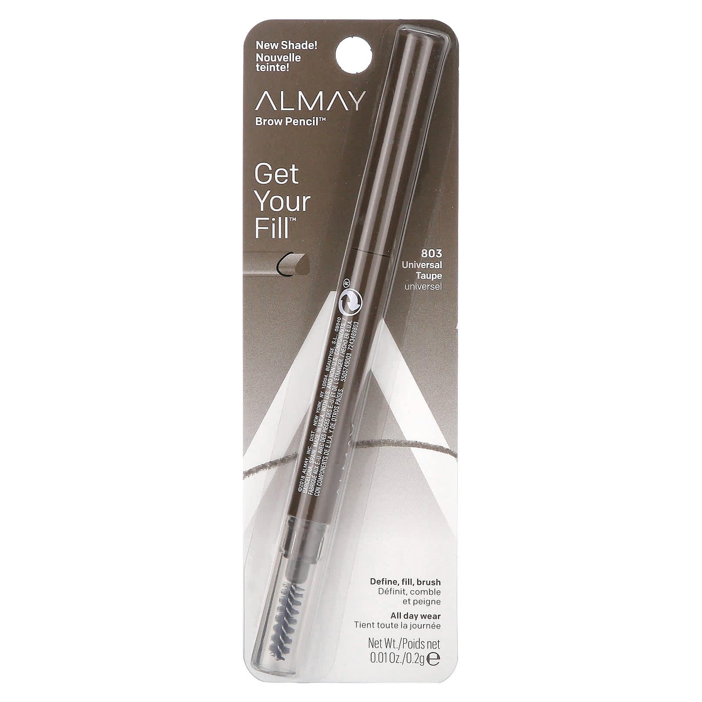 Almay, Brow Pencil, 803 Universal Taupe, 0.01 oz (0.2 g)