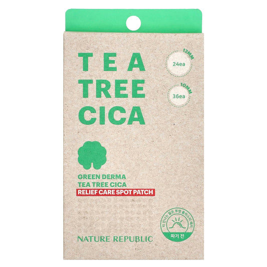 Nature Republic-Green Derma Tea Tree Cica-Relief Care Spot Patch-60 Patches