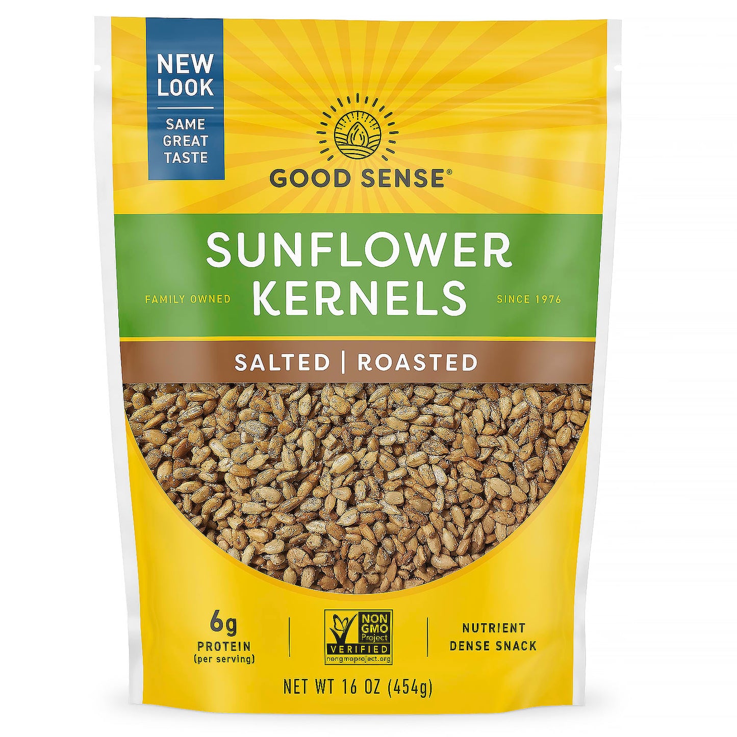 Good Sense-Sunflower Kernels-Salted-Roasted-16 oz (454 g)