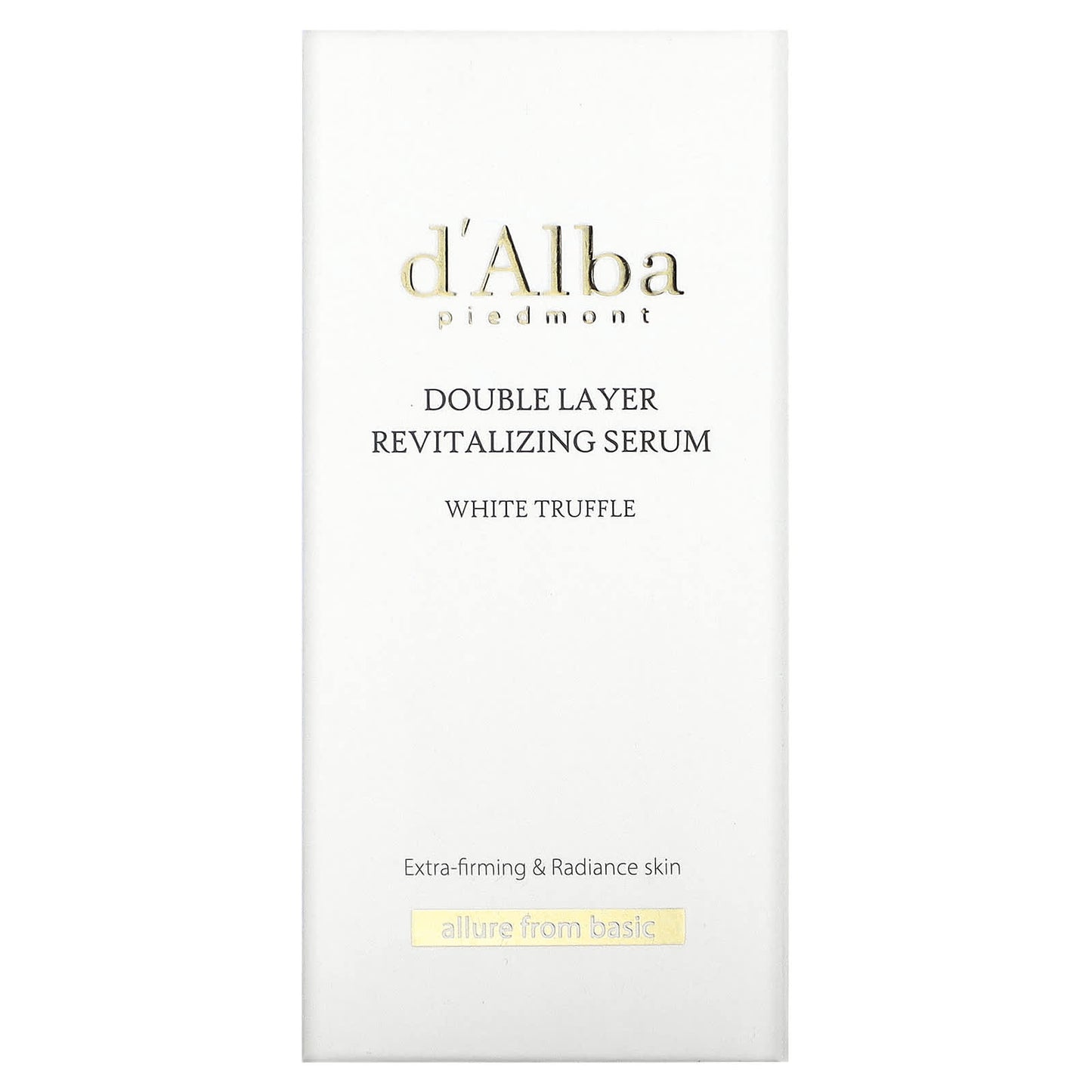 d'Alba, White Truffle Double Layer Revitalizing Serum, 1.01 fl oz (30 ml)