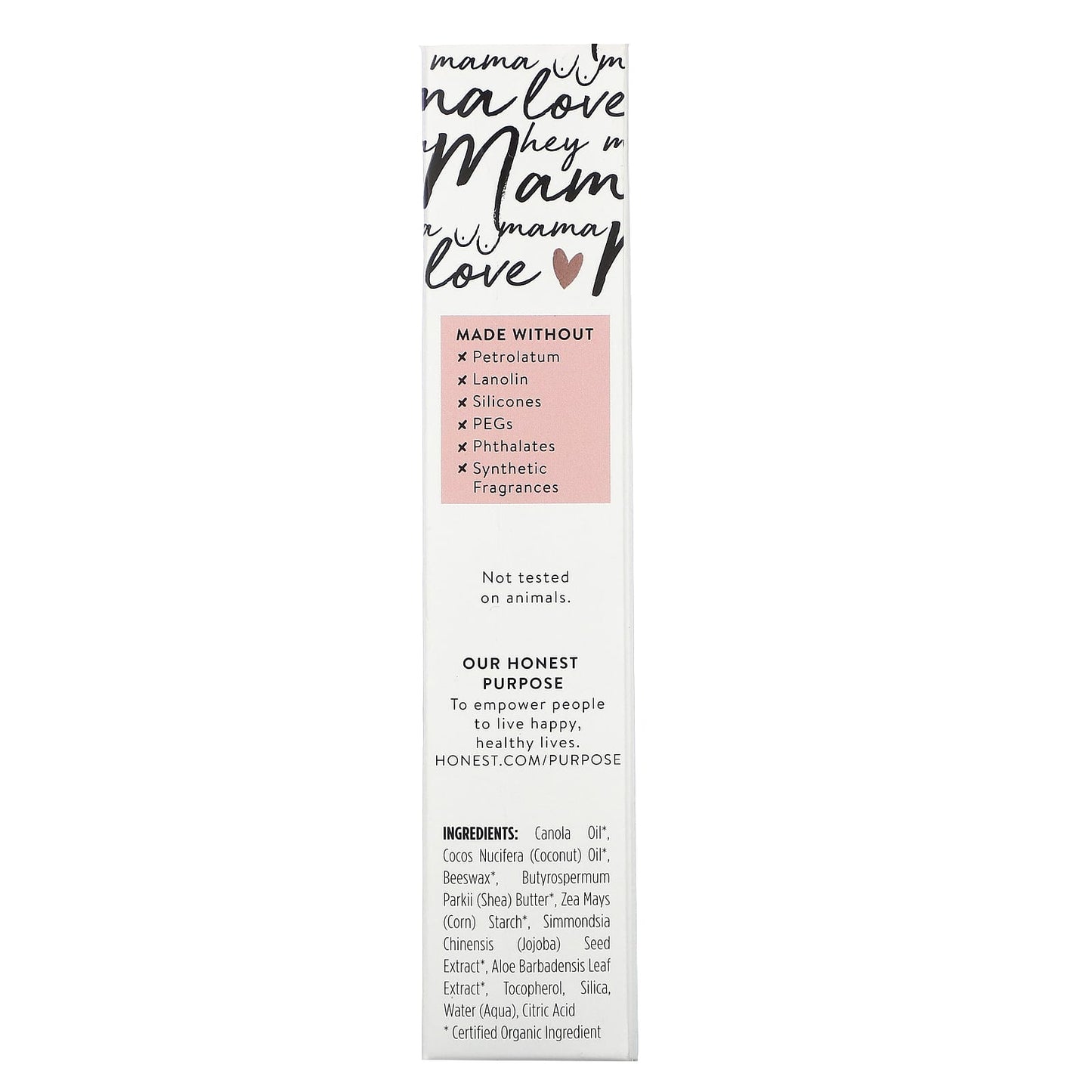 The Honest Company, Calm Your Nip Balm, Unscented, 1.75 oz (50 g)