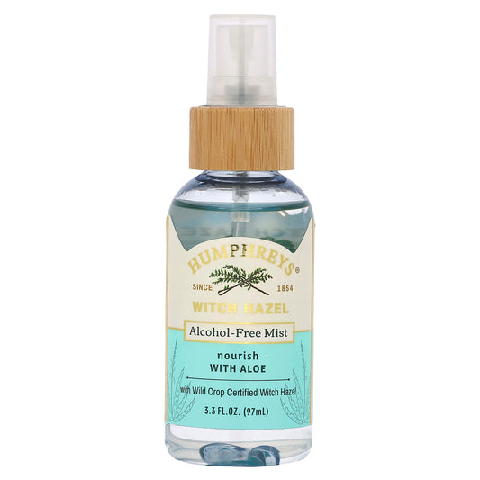 Humphreys-Witch Hazel-Alcohol-Free Mist with Aloe-3.3 fl oz (97 ml)