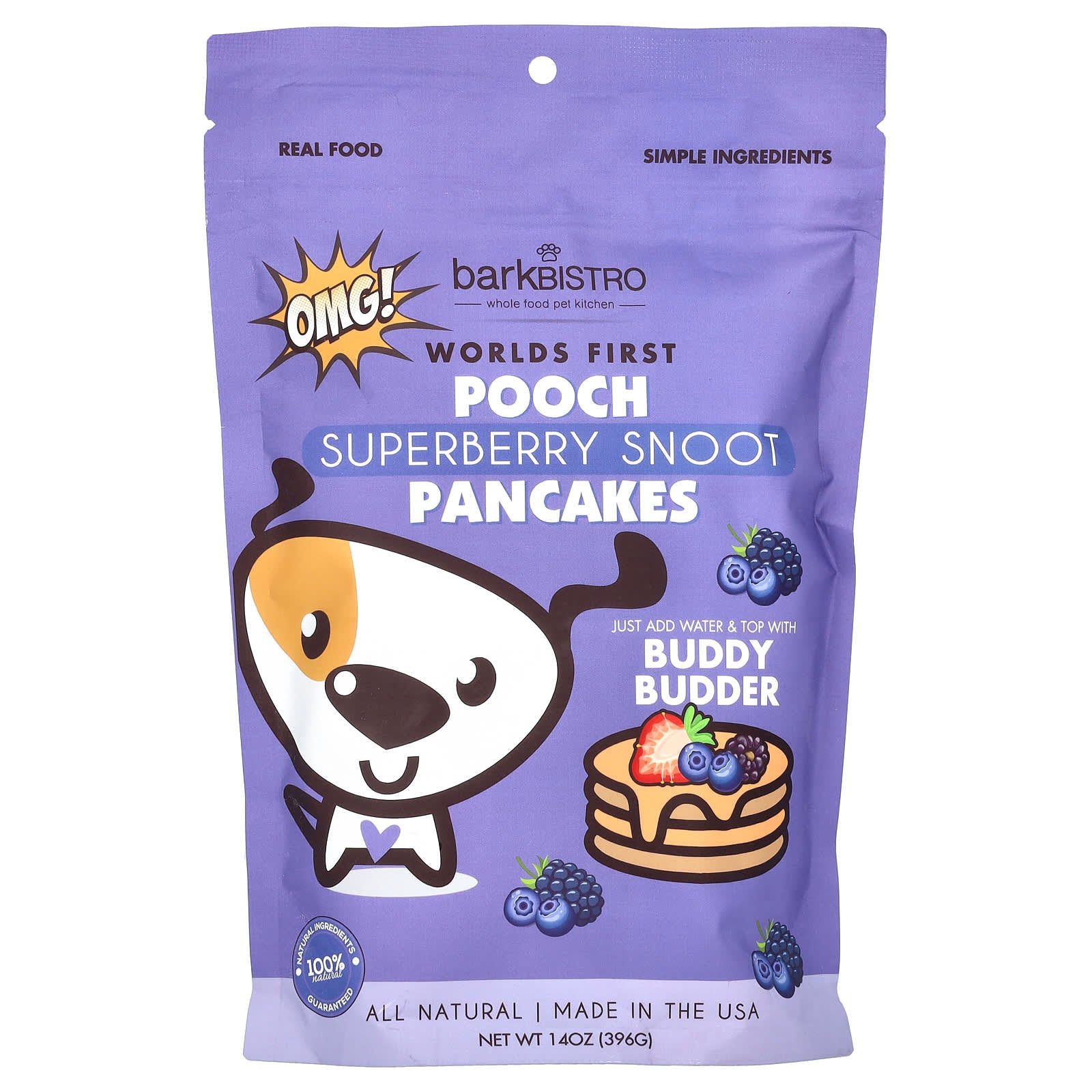 Bark Bistro-Worlds First Pooch Pancakes-Superberry Snoot-14 oz (396 g)