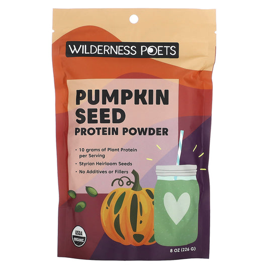 Wilderness Poets-Organic Pumpkin Seed Protein Powder-8 oz (226 g)