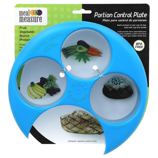 Flents-Meal Measure-Portion Control Plate-Blue-1 Piece