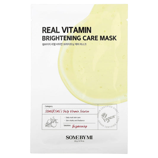 SOME BY MI-Real Vitamin-Brightening Care Beauty Mask-1 Sheet-0.70 oz (20 g)