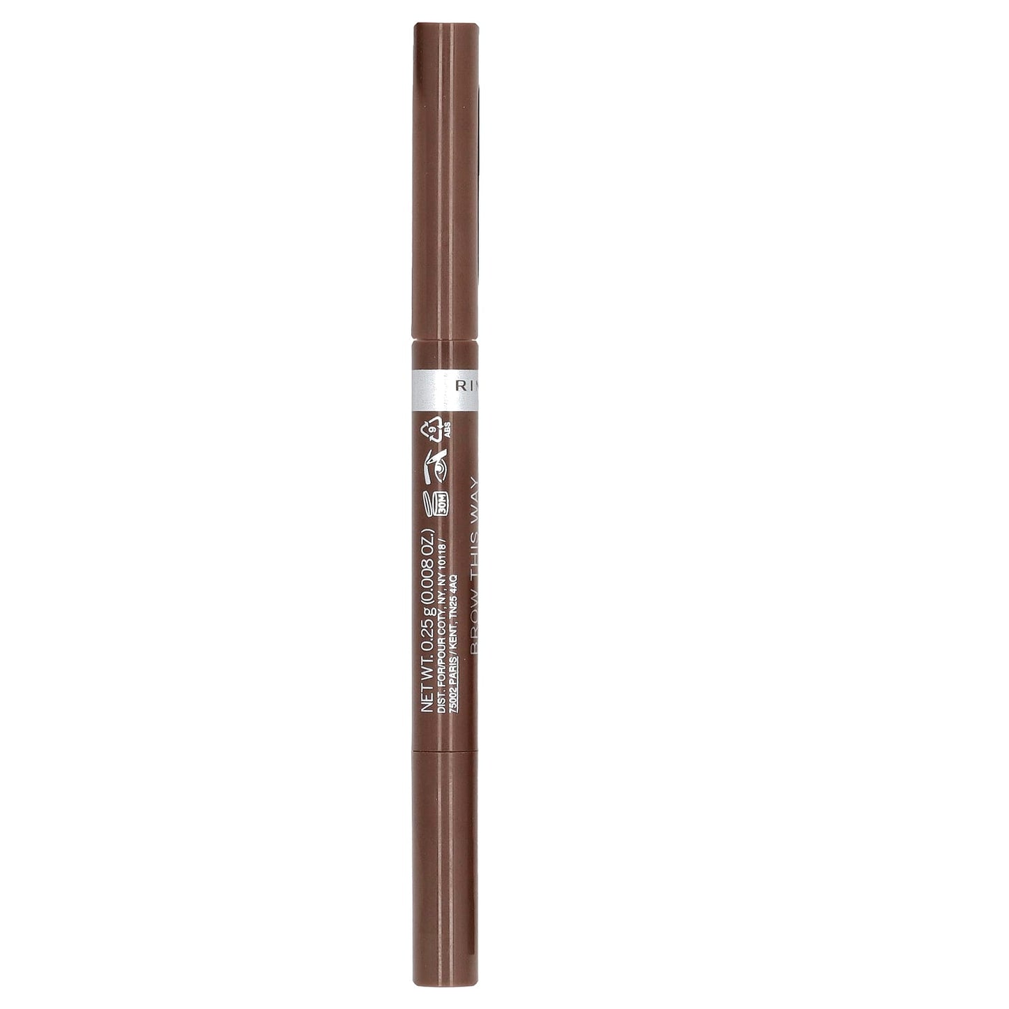 Rimmel London, Brow This Way, Fill & Sculpt Eyebrow Definer, Medium Brown, 0.008 oz (0.25 g)