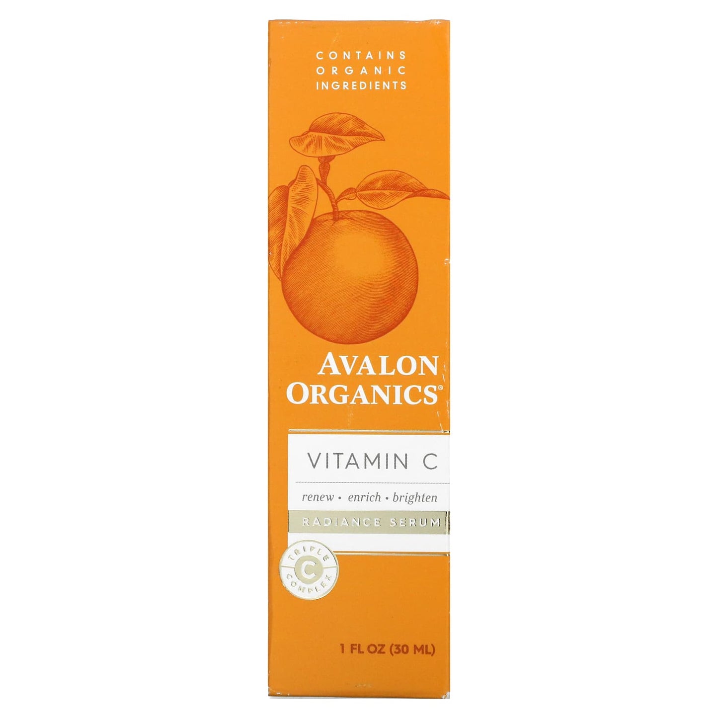 Avalon Organics, Vitamin C, Radiance Serum , 1 fl oz (30 ml)