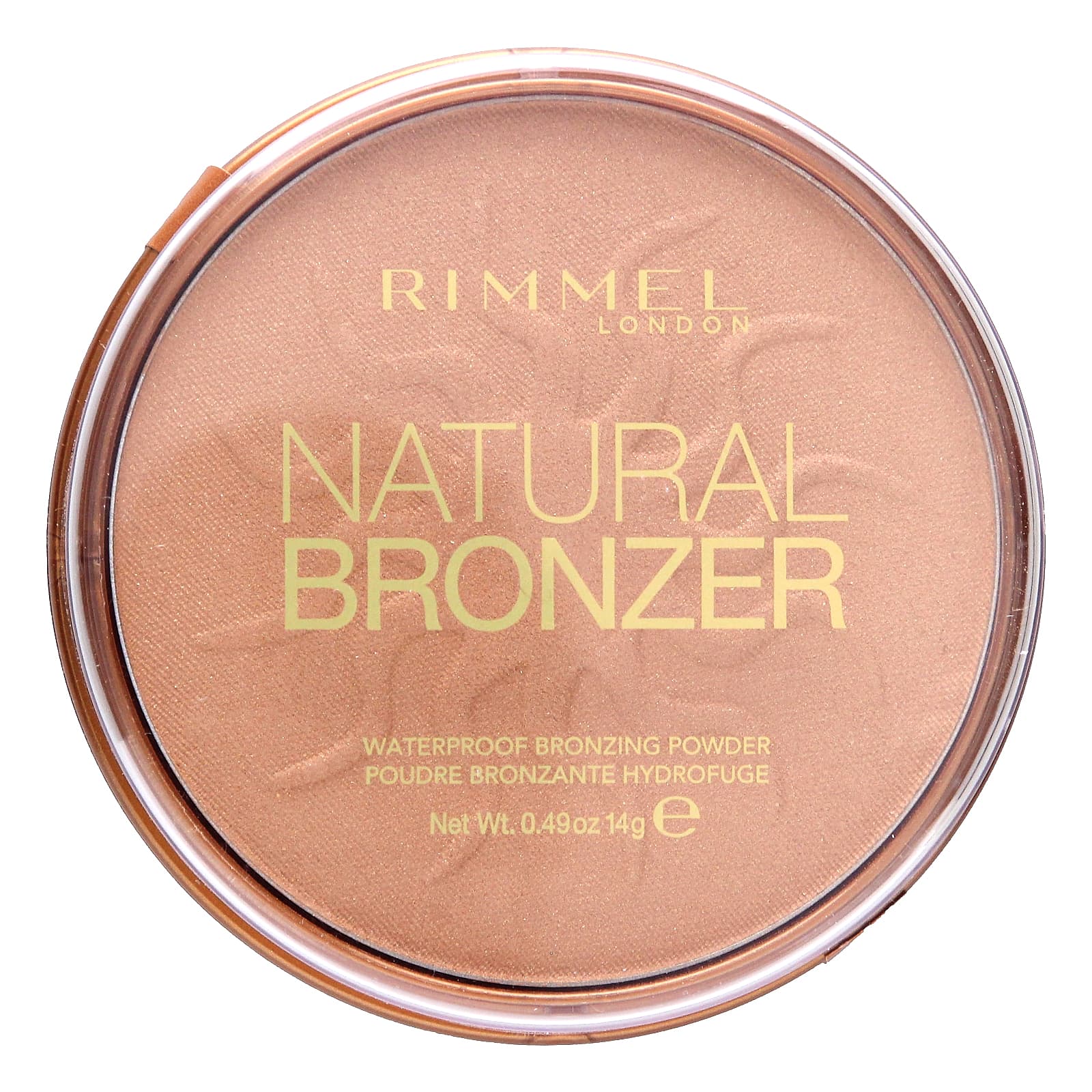 Rimmel London-Natural Bronzer-Waterproof Bronzing Powder-020 Sunshine-0.49 oz (14 g)