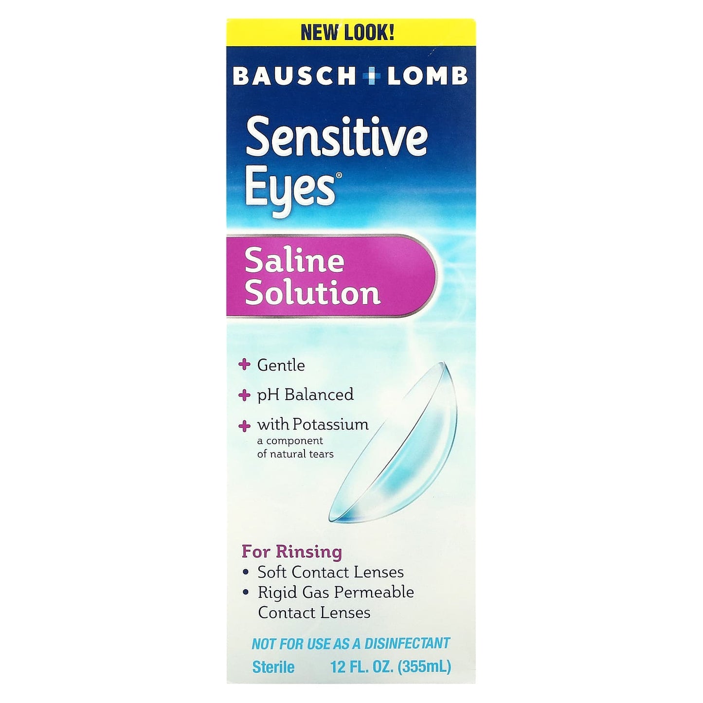 Bausch + Lomb-Saline Solution-Sensitive Eyes-12 fl oz (355 ml)