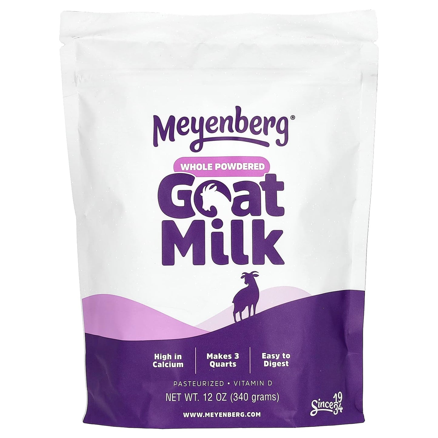 Meyenberg Goat Milk-Whole Powdered Goat Milk-12 oz (340 g)