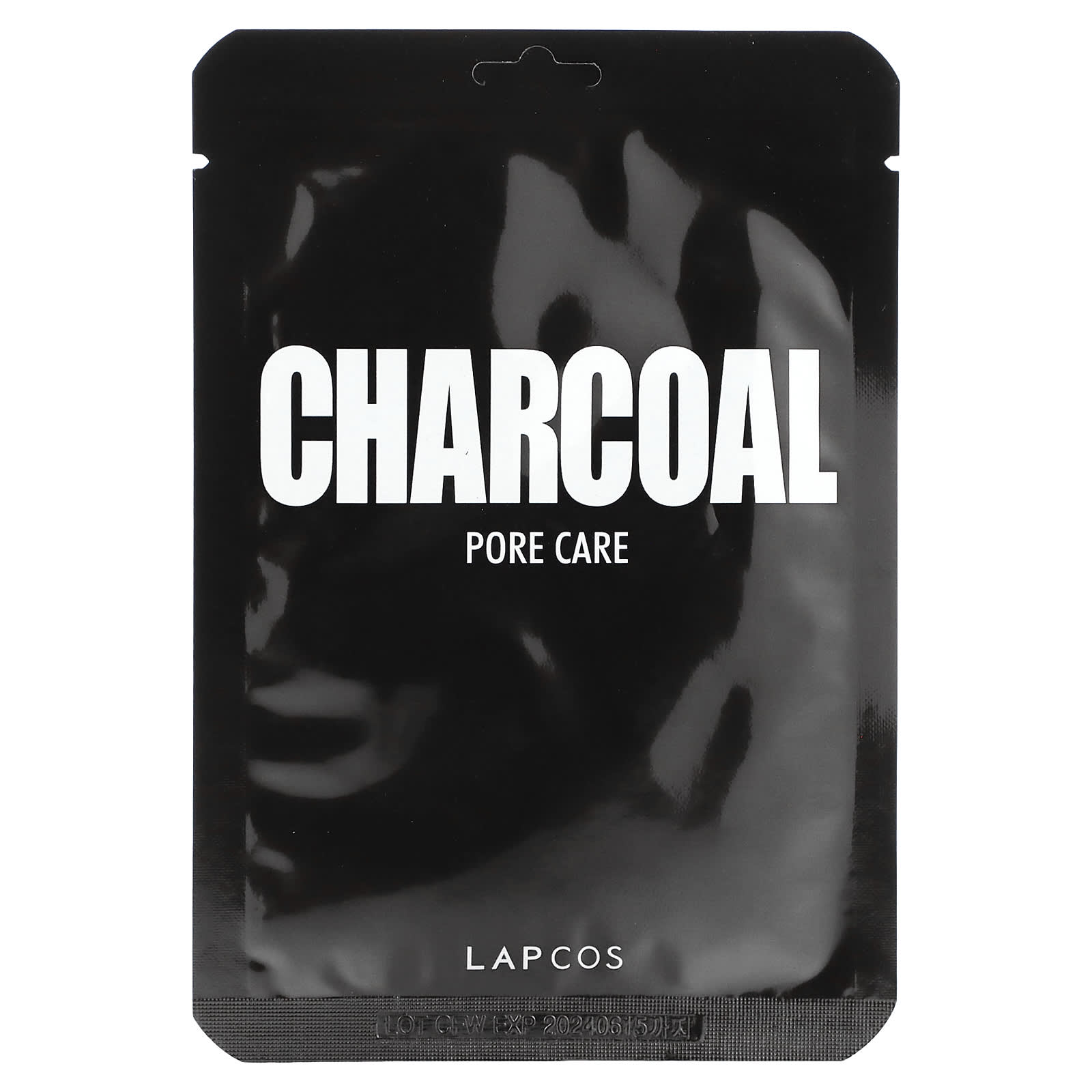 Lapcos-Charcoal Beauty Sheet Mask-Pore Care-1 Sheet-0.84 fl oz (25 ml)