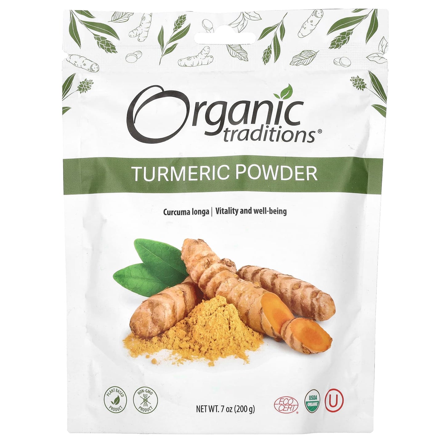 Organic Traditions-Turmeric Powder-7 oz (200 g)