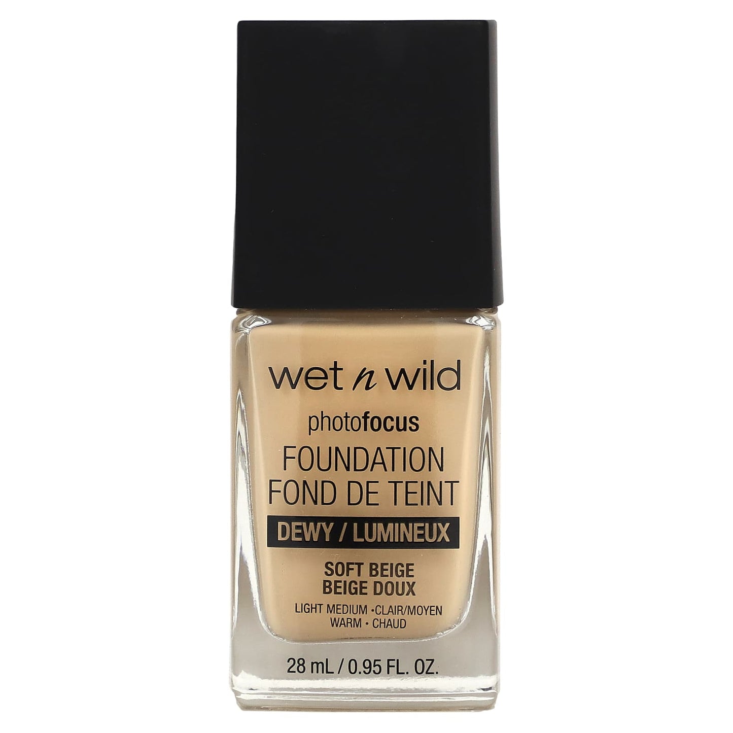 wet n wild-PhotoFocus-Foundation-Dewy-Soft Beige-0.95 fl oz (28 ml)