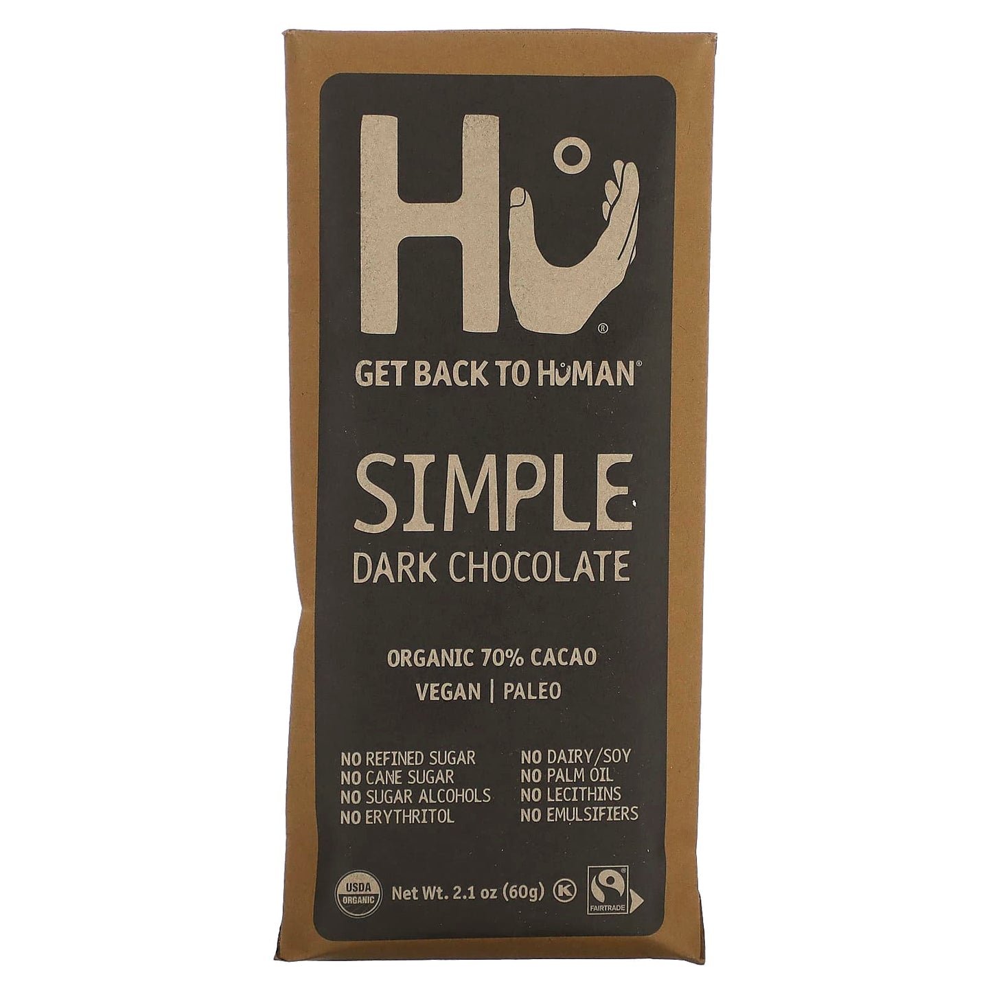 Hu-Simple Dark Chocolate-2.1 oz (60 g)