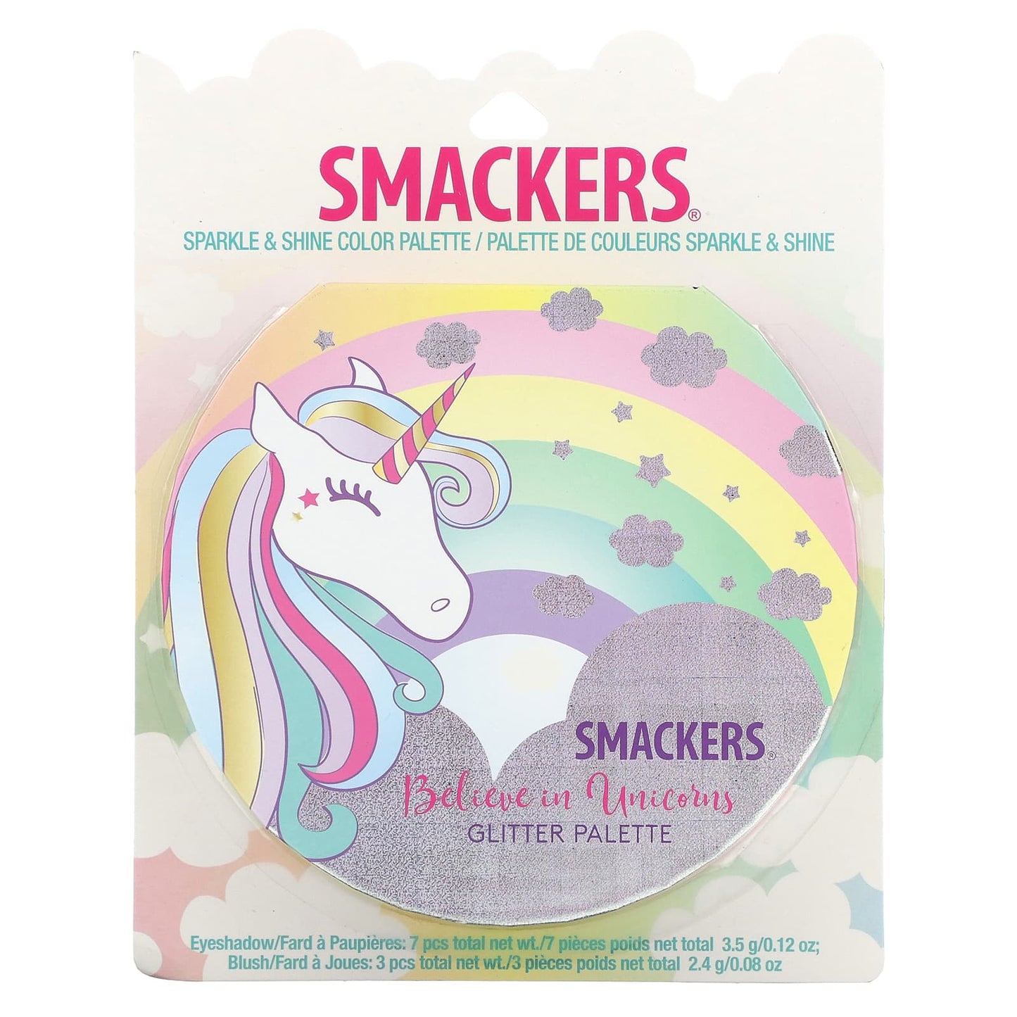 Lip Smacker, Sparkle & Shine Color Palette, Believe In Unicorns Glitter, 1 Palette