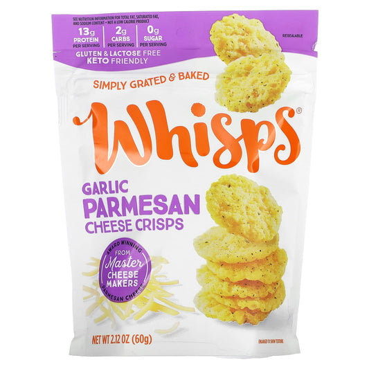 Whisps-Garlic Parmesan Cheese Crisps-2.12 oz ( 60 g)