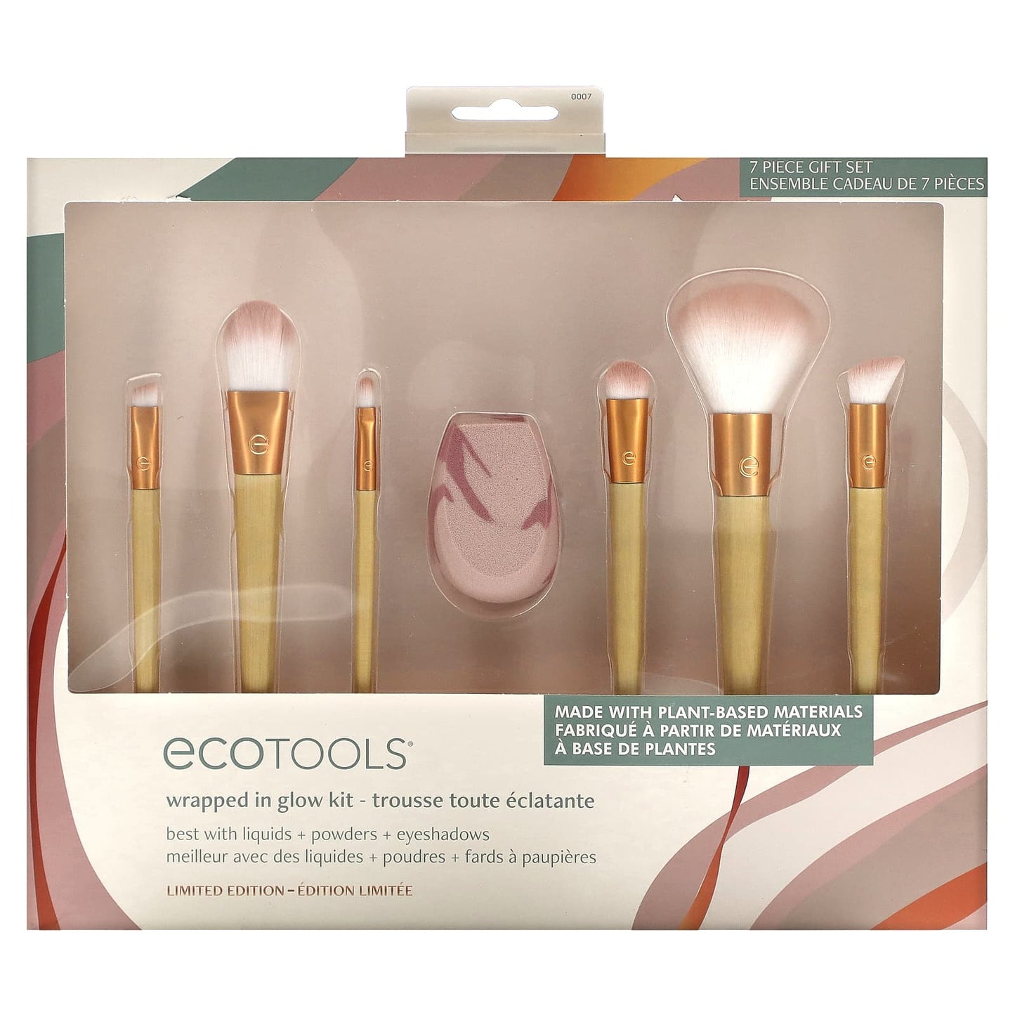 EcoTools, Wrapped In Glow Kit, Limited Edition, 7 Piece Set