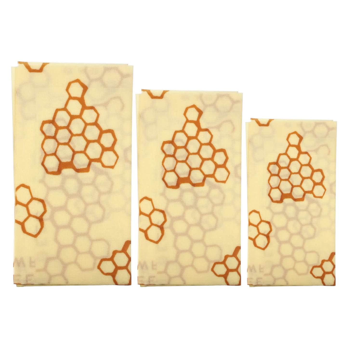 Bee's Wrap, Food Wrap, Honeycomb Print, Assorted 3 Pack