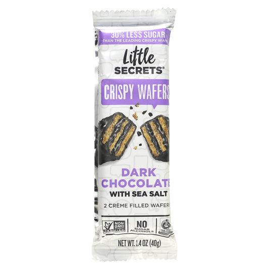 Little Secrets-Dark Chocolate Crispy Wafers-With Sea Salt-1.4 oz (40 g)