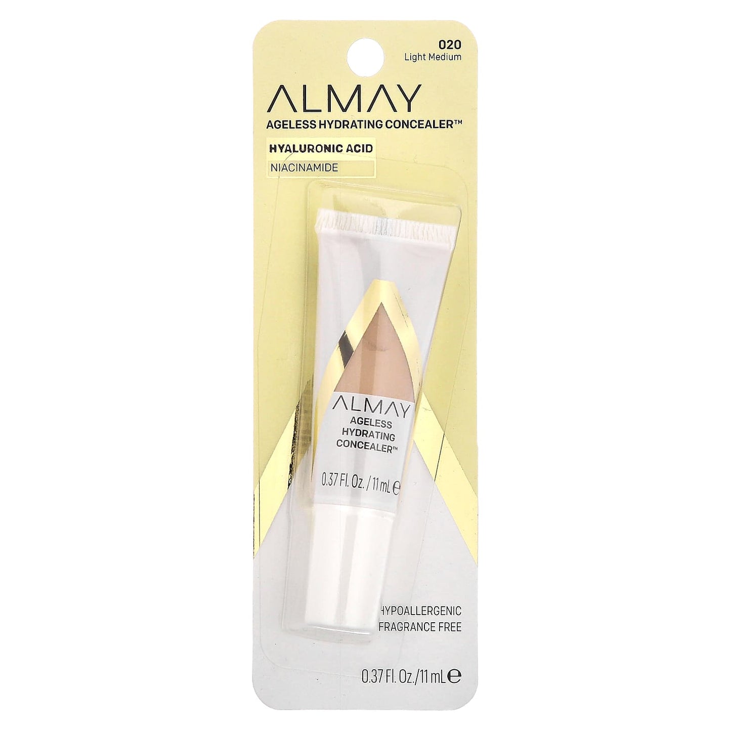 Almay, Ageless Hydrating Concealer, 020 Light Medium, 0.37 fl oz (11 ml)