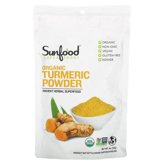 Sunfood-Organic Turmeric Powder-4 oz (113 g)