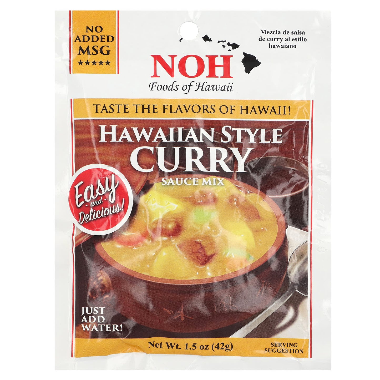 NOH Foods of Hawaii-Hawaiian Style Curry Sauce Mix-1.5 oz (42 g)