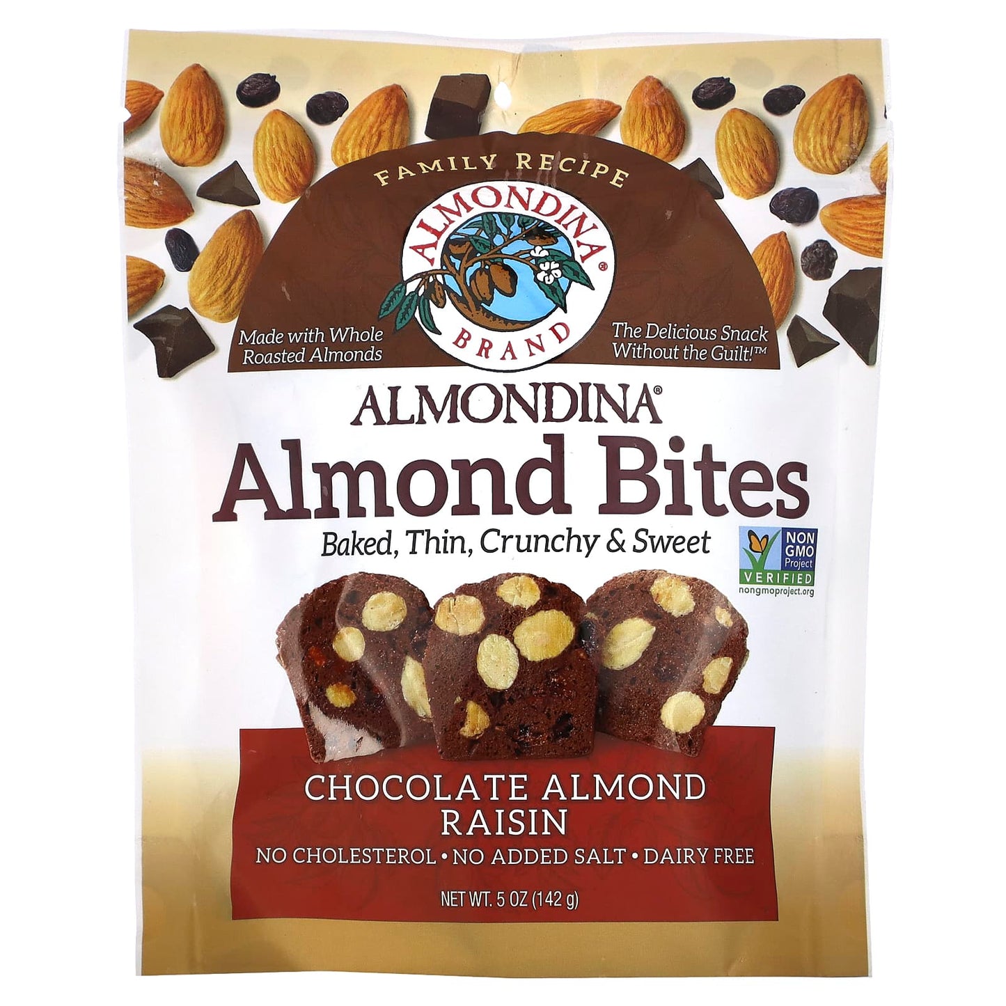 Almondina-Almond Bites-Chocolate Almond Raisin-5 oz (142 g)