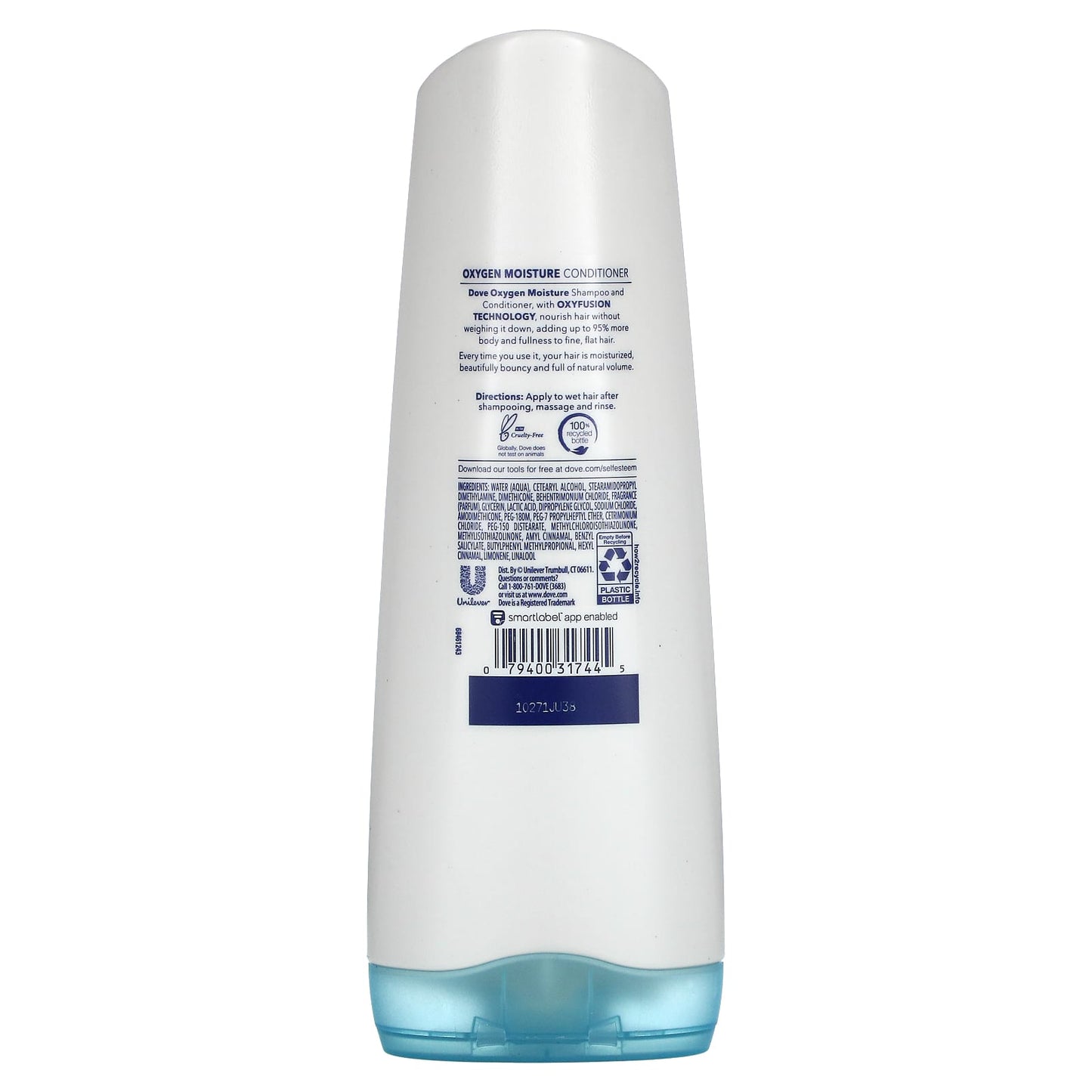 Dove, Oxygen Moisture Conditioner, For Fine Hair, 12 fl oz (355 ml)