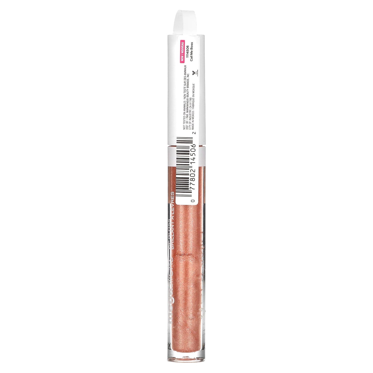 wet n wild, MegaSlicks, Lip Gloss, 1114506 Call Me Boss, 0.07 fl oz