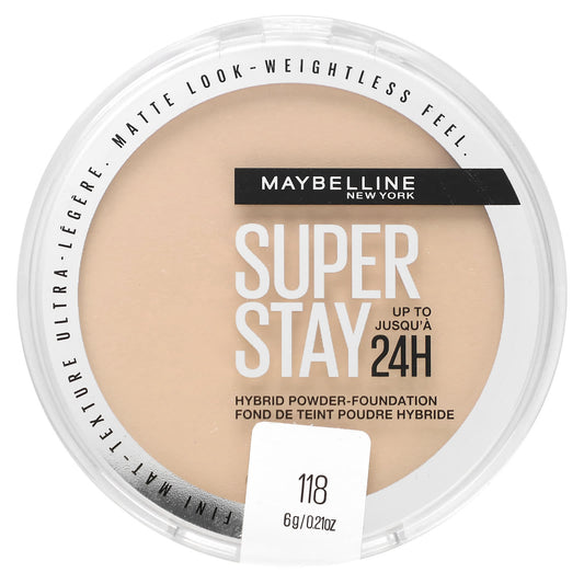 Maybelline-Super Stay-Hybrid Powder-Foundation-118-0.21 oz (6 g)