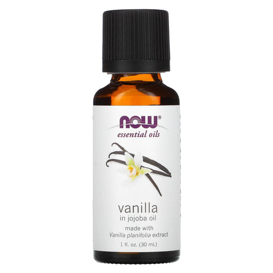 NOW Foods-Essential Oils-Vanilla in Jojoba Oil-1 fl oz (30 ml)