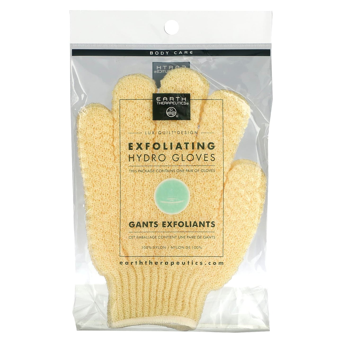 Earth Therapeutics, Exfoliating Hydro Gloves, Natural, 1 Pair