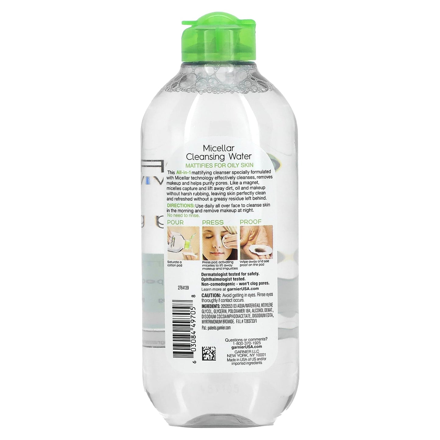 Garnier, SkinActive, Micellar Cleansing Water, All-In-1 Mattifying, 13.5 oz (400 ml)