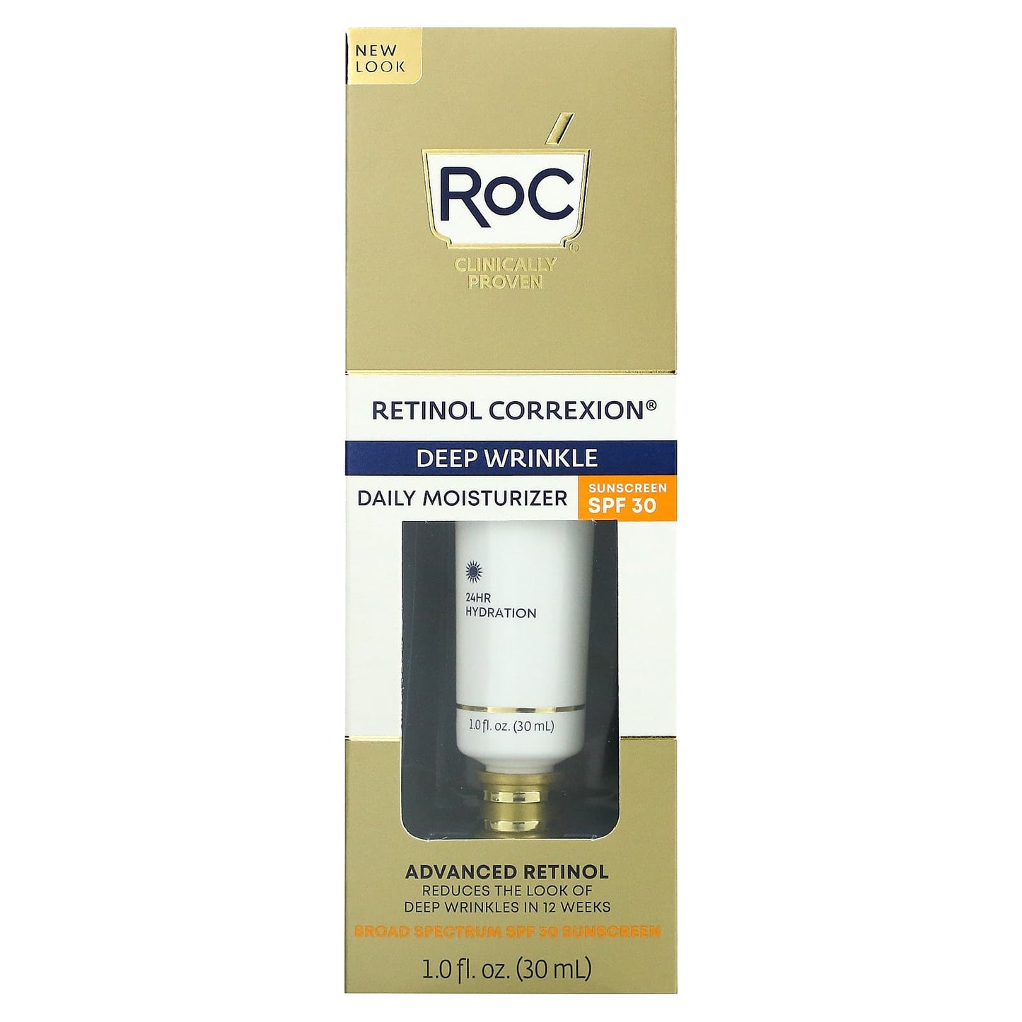 RoC, Retinol Correxion, Deep Wrinkle Daily Moisturizer, SPF 30, 1 fl oz (30 ml)