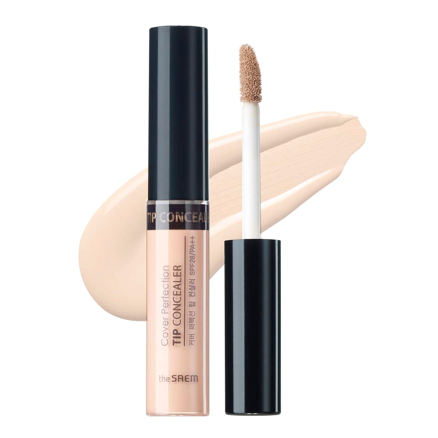 The Saem, Cover Perfection, Tip Concealer, SPF 28 PA++, 0.5 Ice Beige, 0.23 oz