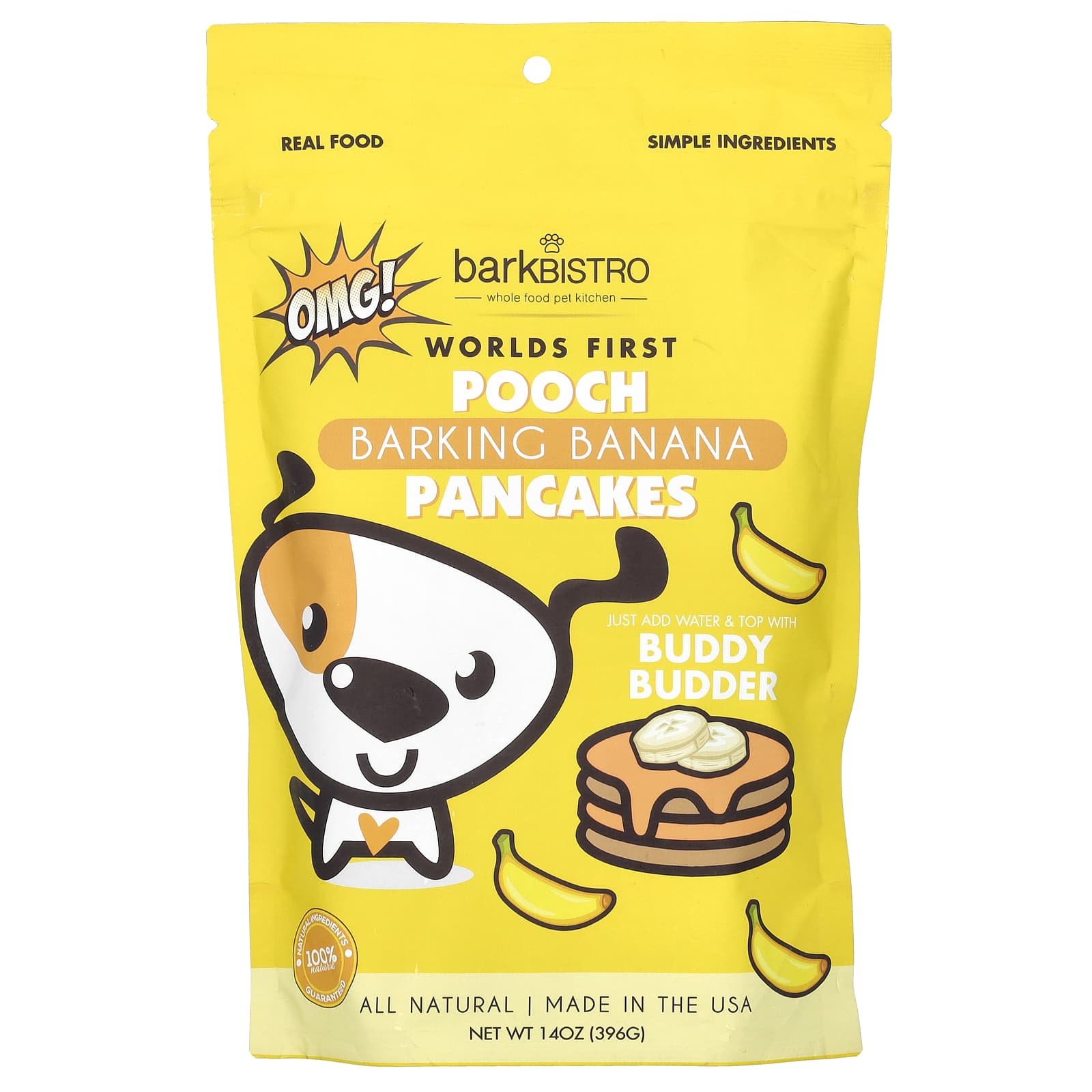 Bark Bistro-Worlds First Pooch Pancakes-Barking Banana-14 oz (396 g)