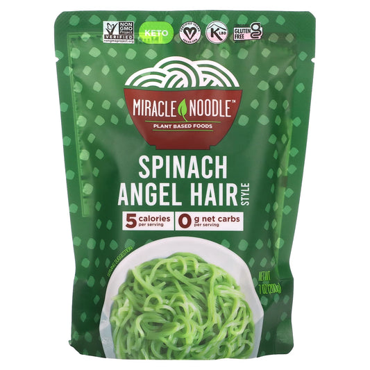 Miracle Noodle-Spinach Angel Hair Style-7 oz (200 g)