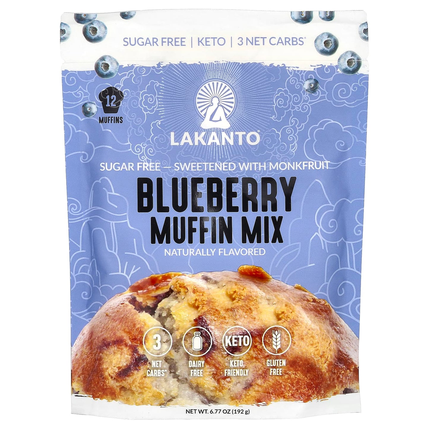 Lakanto-Blueberry Muffin Mix-6.77 oz (192 g)