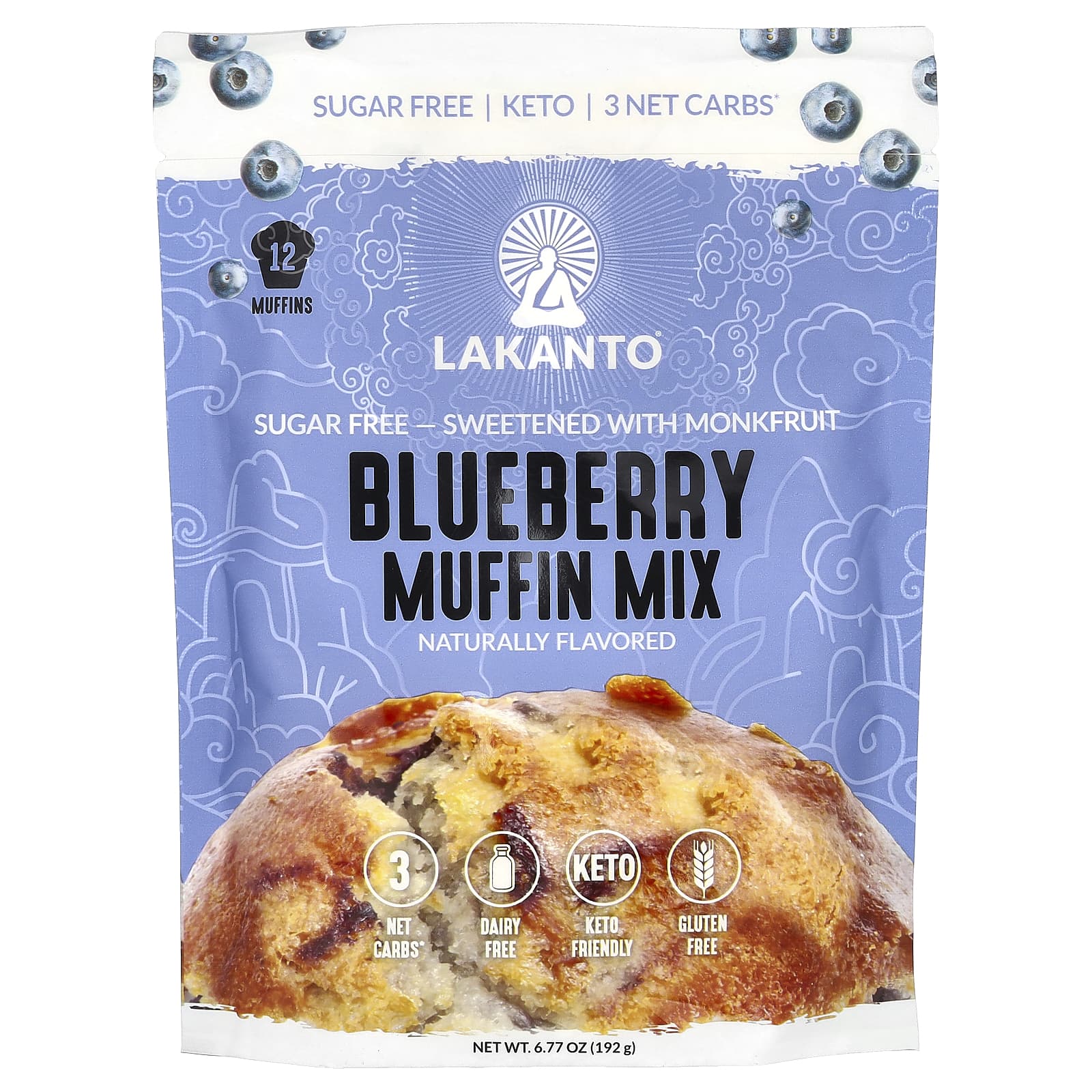 Lakanto-Blueberry Muffin Mix-6.77 oz (192 g)