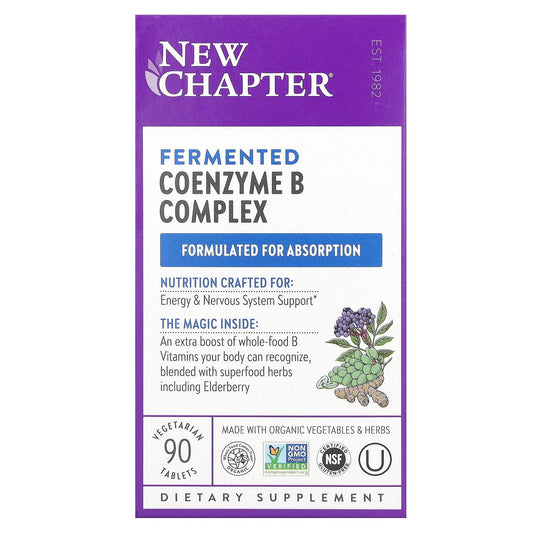 New Chapter-Fermented Coenzyme B Complex-90 Vegetarian Tablets