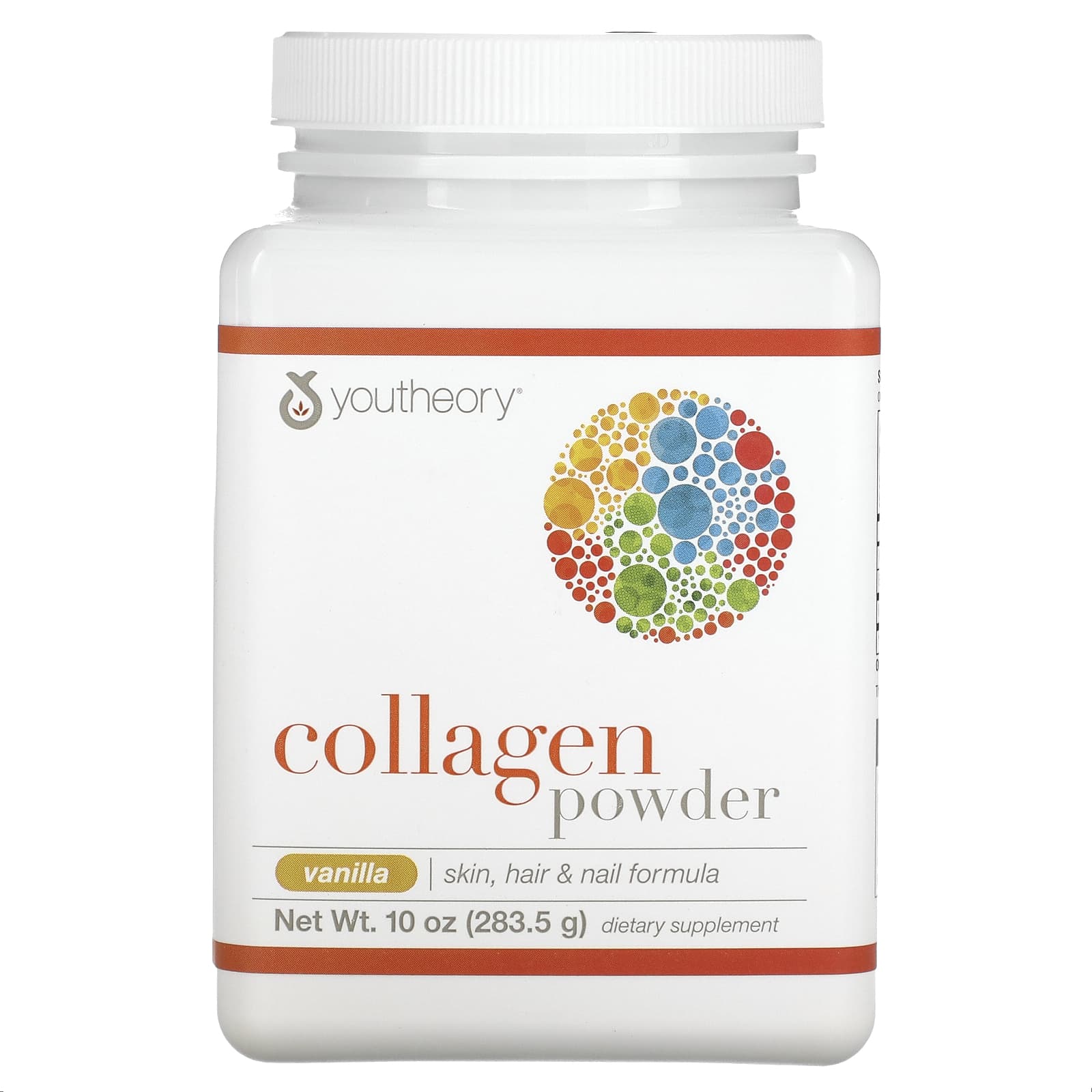 Youtheory-Collagen Powder-Vanilla-10 oz (283.5 g)