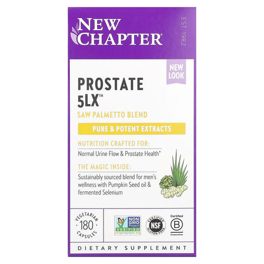 New Chapter-Prostate 5LX-180 Vegetarian Capsules