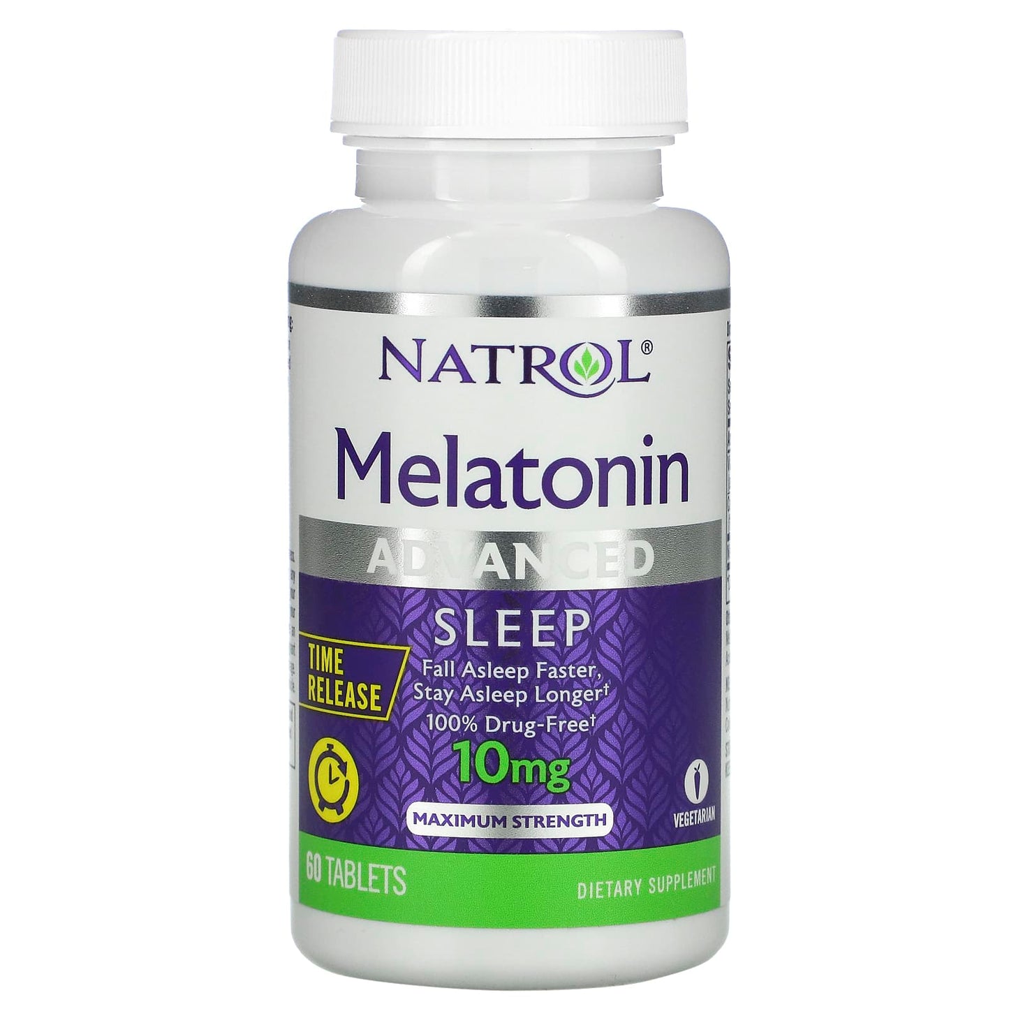 Natrol, Melatonin, Advanced Sleep, Time Release, 10 mg, 60 Tablets