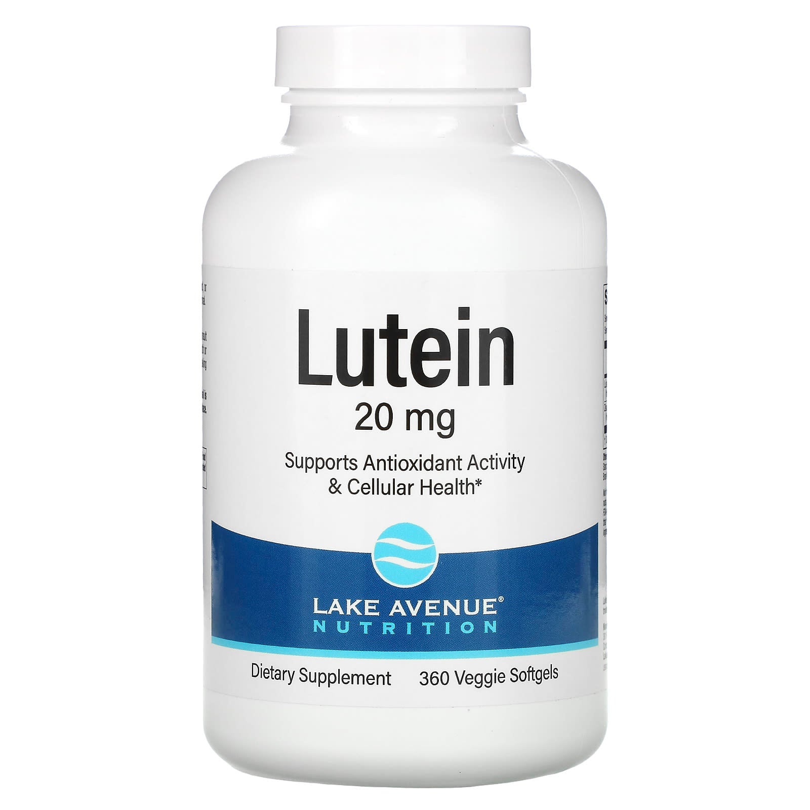 Lake Avenue Nutrition-Lutein-20 mg-360 Veggie Softgels