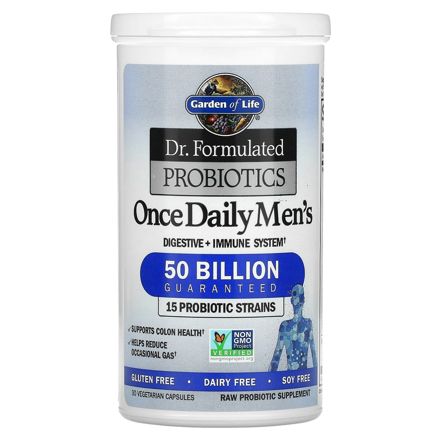 Garden of Life, Dr. Formulated Probiotics, Once Daily Men's, 50 Billion, 30 Vegetarian Capsules