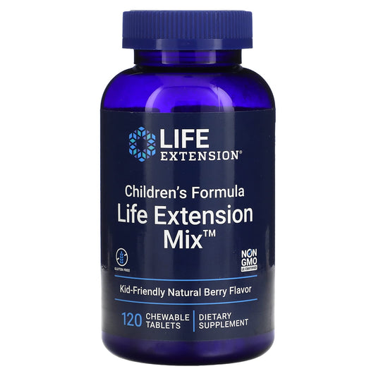 Life Extension-Children's Formula-Life Extension Mix-Natural Berry-120 Chewable Tablets